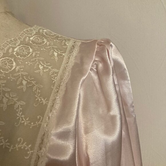 Vintage Satin and Lace Nightgown - Picture 6 of 10
